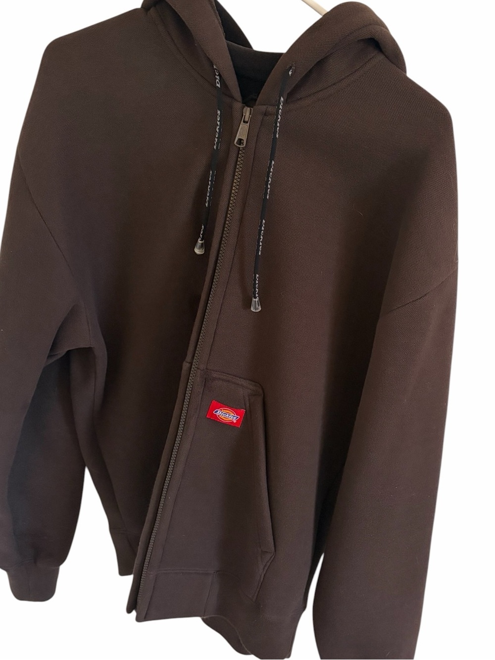 Dickies Dark Brown Heavy Weight Excellent Quality Full-Zip Hoodie Jacket